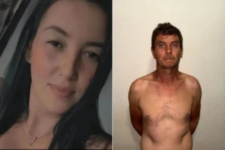 Imagem da vítima e suspeito