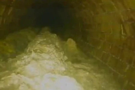'Iceberg de gordura' de 100 toneladas é encontrado no esgoto de Londres (Foto: Thames Water/Reprodução)