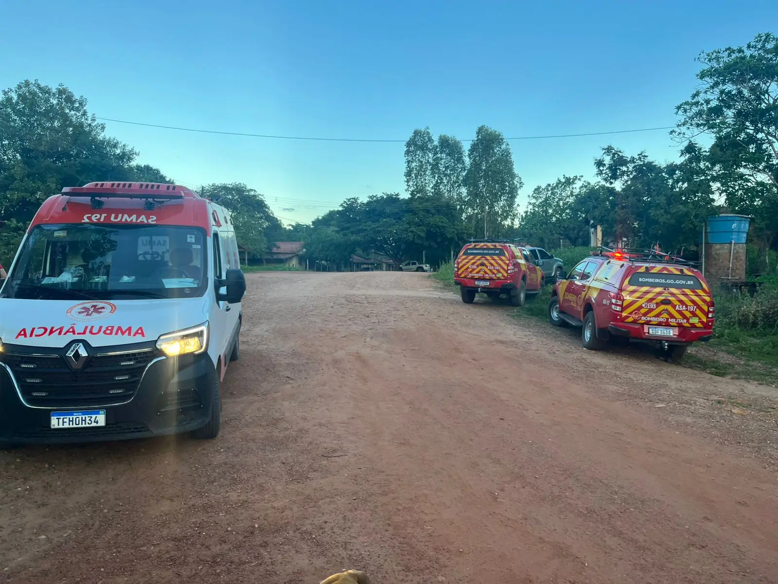 Imagem no local da ocorrência