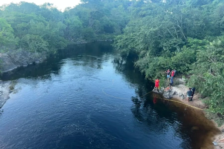 Imagem do resgate do corpo