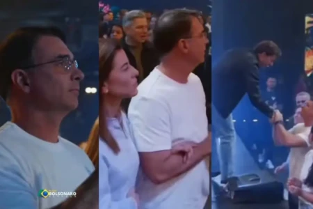 Flávio Bolsonaro recebe oração de André Valadão para se 'reconciliar com Deus' Filho do ex-presidente participou de culto da Lagoinha