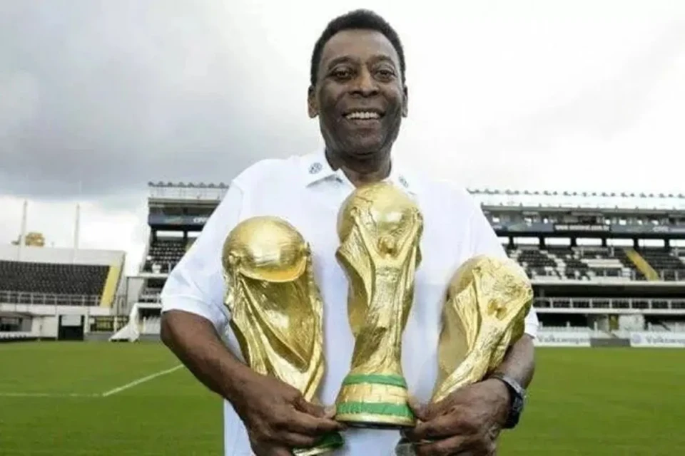 Pelé venceu três Copas do Mundo em sua carreira