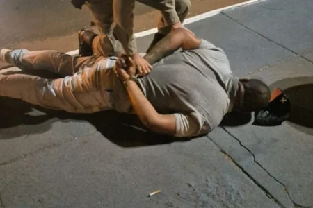 imagem do agressor preso