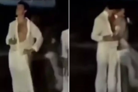 Bruna Marquezine surpreende Shawn Mendes com beijo na virada do ano