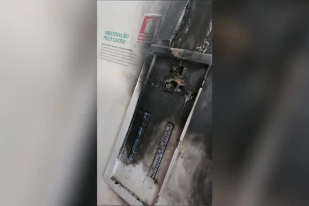 Imagem do local do incêndio