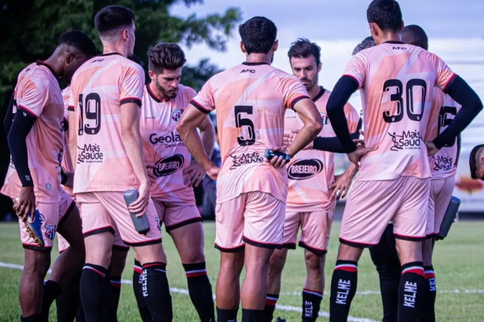 Time do Anápolis durante pré-temporada