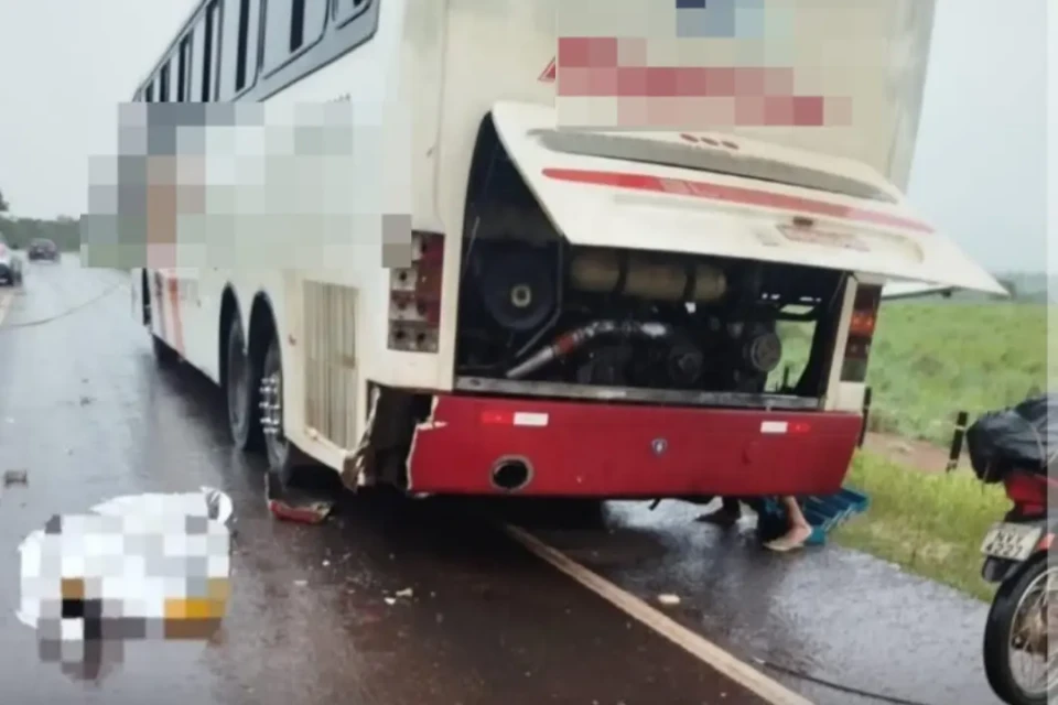 Imagem no local do acidente