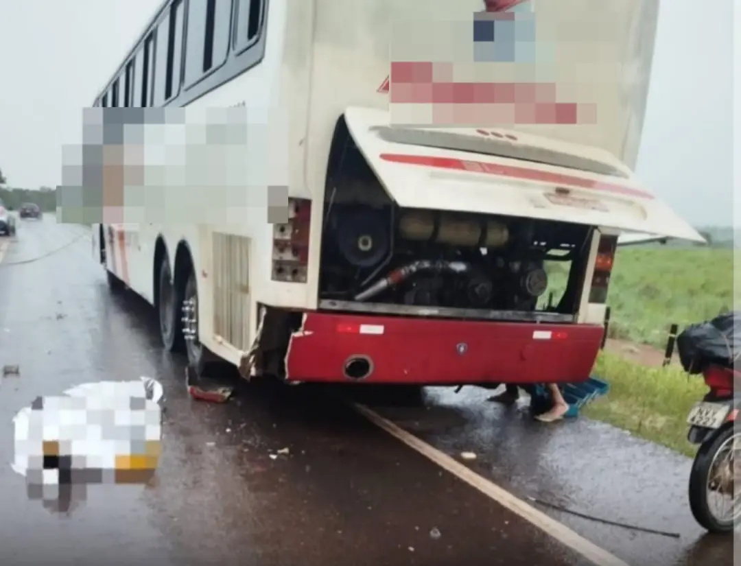 Imagem no local do acidente