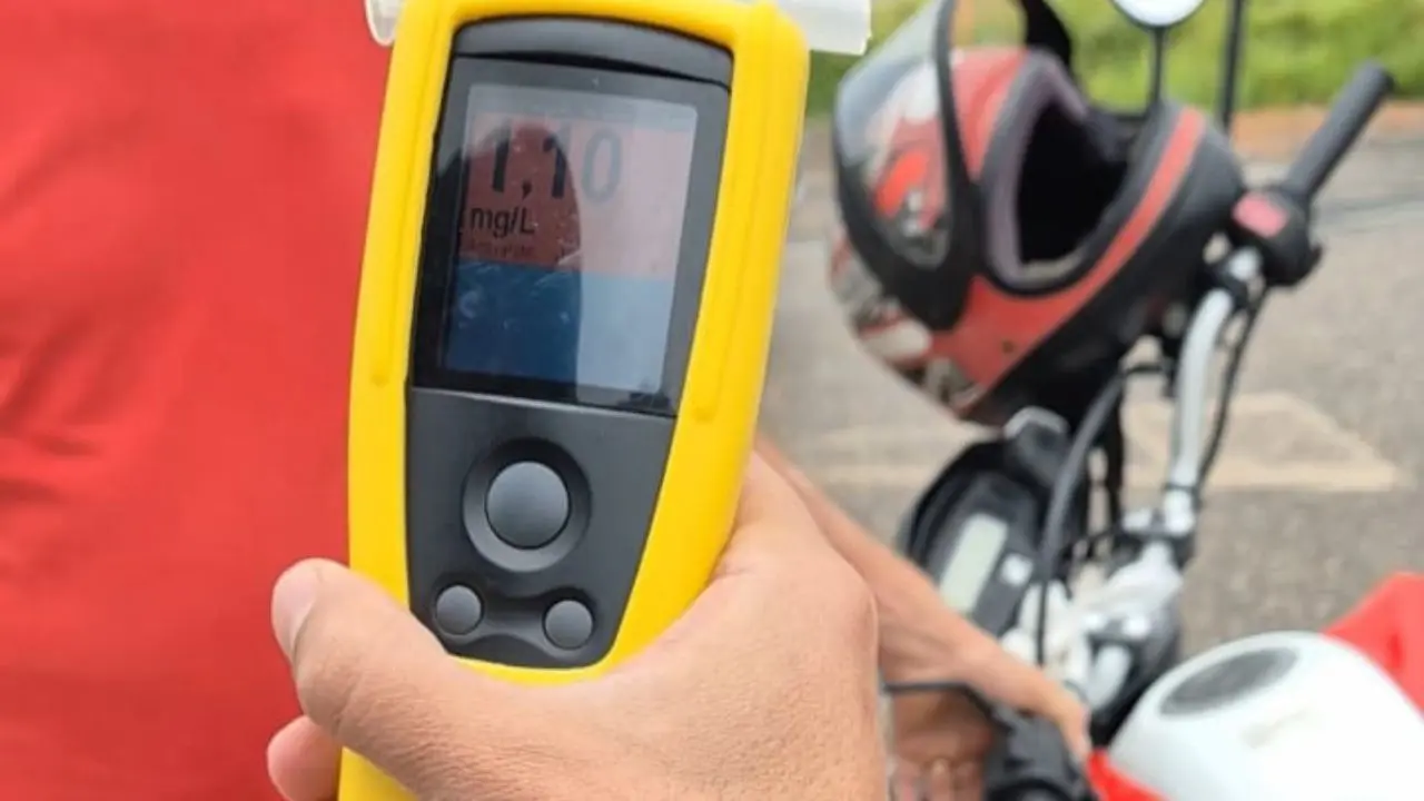 Imagem do aparelho que mede o valor do álcool