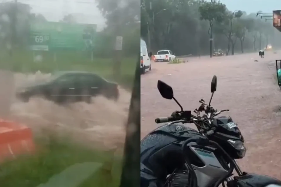 Imagem dos alagamentos