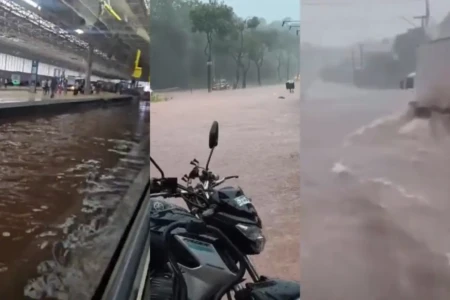 Imagem dos pontos de alagamentos