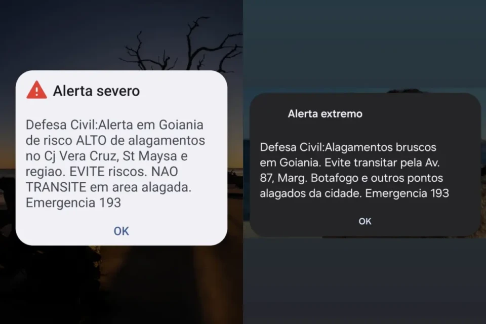 Diferentes alertas