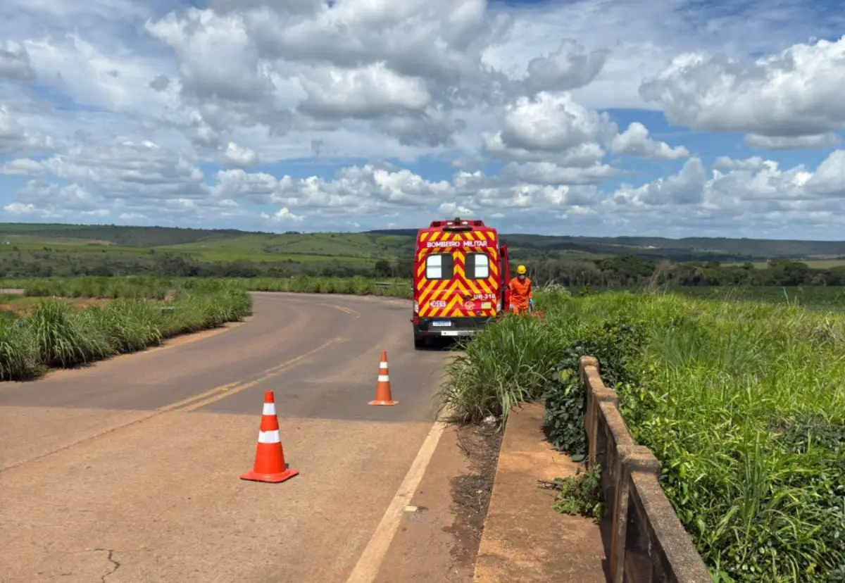 Imagem do local do sinistro