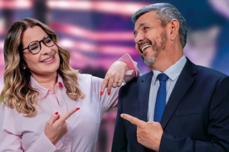 Carlos Magno e Fernanda Arcanjo assumem jornal com a chegada da Jovem Pan News a Goiás Dupla assume edição local do Jornal da Manhã