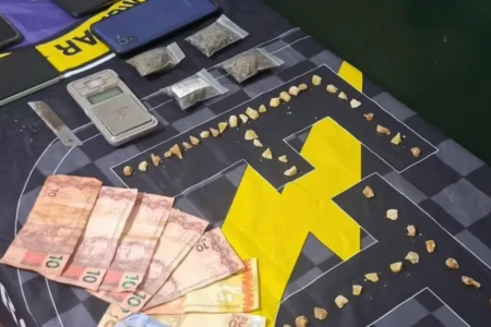 Imagem do material apreendido