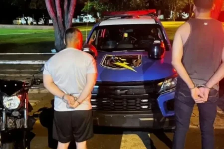 Imagem de dois dos três presos