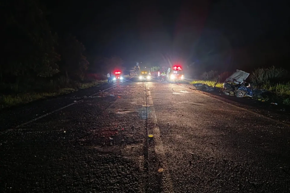 Imagem no local do acidente