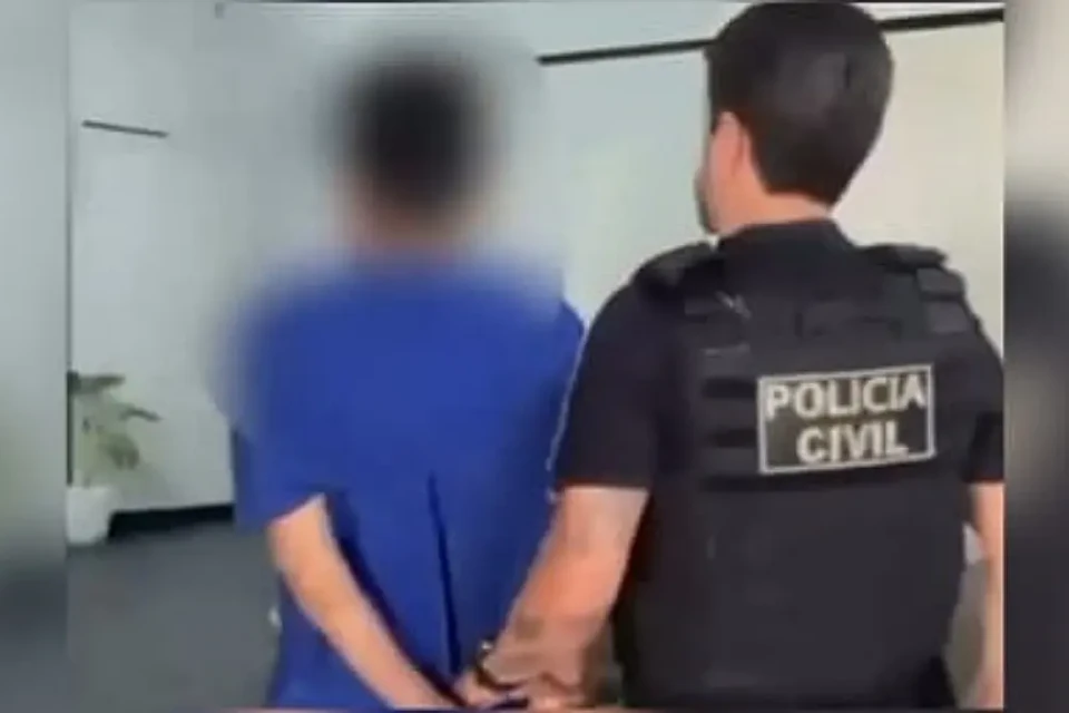 Imagem do homem preso