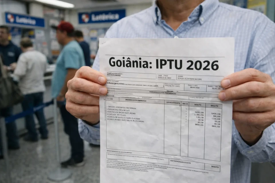 IPTU Goiânia: veja como gerar boleto para pagamento; desconto à vista é de 10% Confira também as opções de pagamento 2026