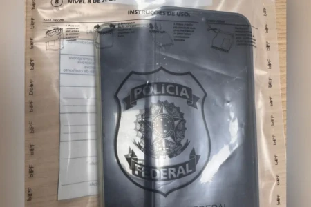 Imagem do celular apreendido na operação