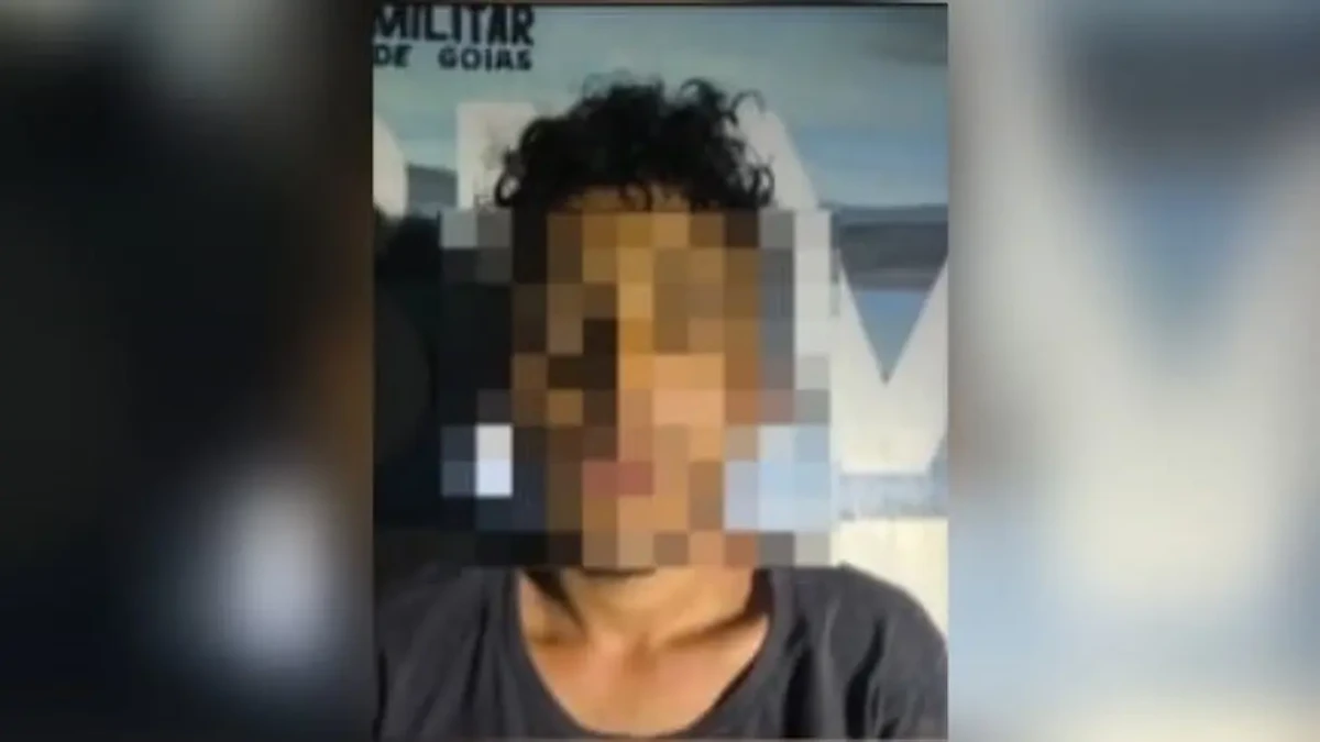 Imagem de um dos presos