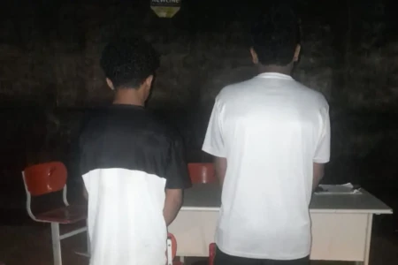 Imagem dos menores apreendidos