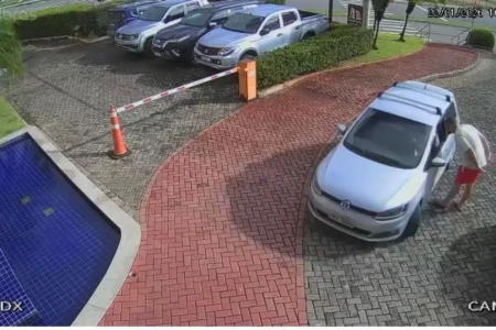 Imagens de câmeras de segurança registraram início da confusão