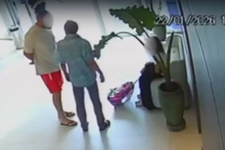 Câmera de segurança registrou episódio de intimidação e violência