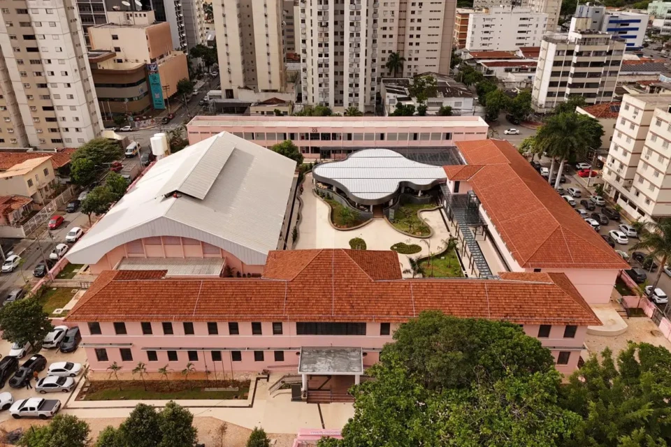Imagem aérea da estrutura do Lyceu de Goiânia