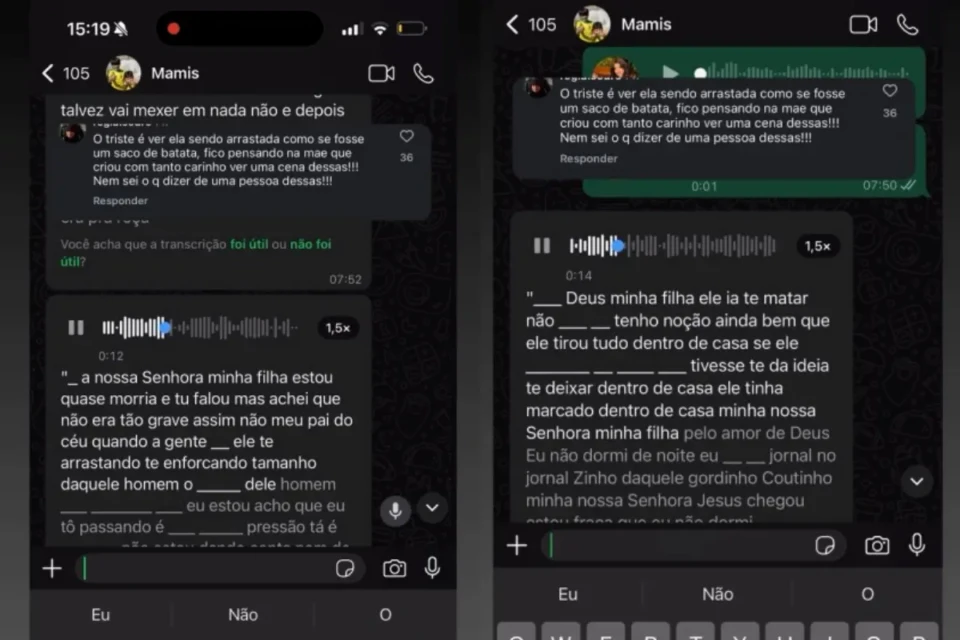 Imagem da conversa da mãe com a jovem