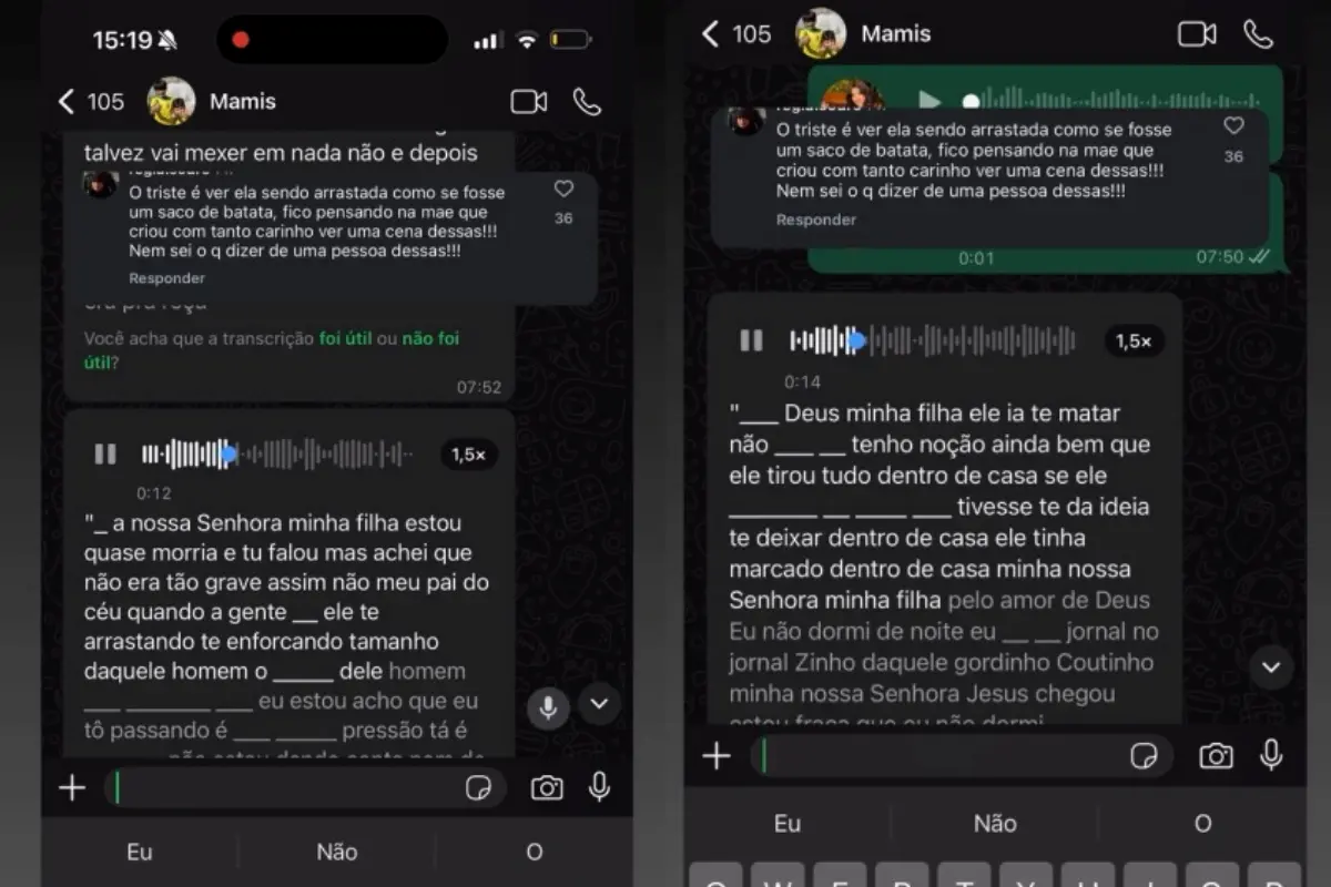 Imagem da conversa da mãe com a jovem