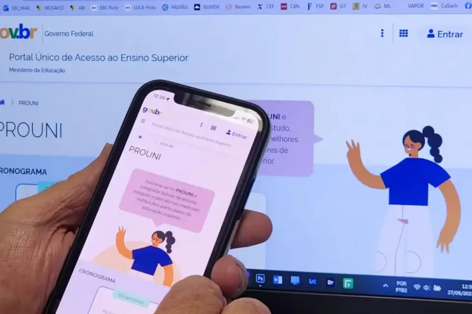 Imagem da página do prouni