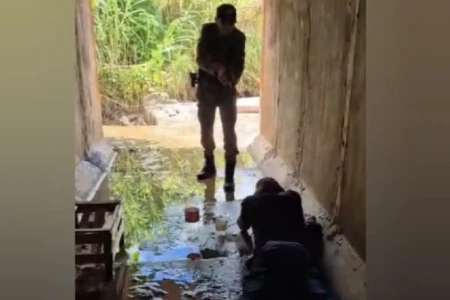 prisão x suspeito x lanchonete