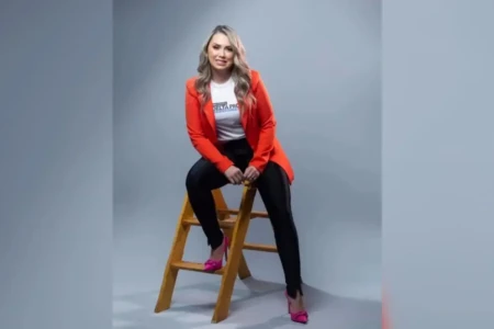 Imagem da mulher detida