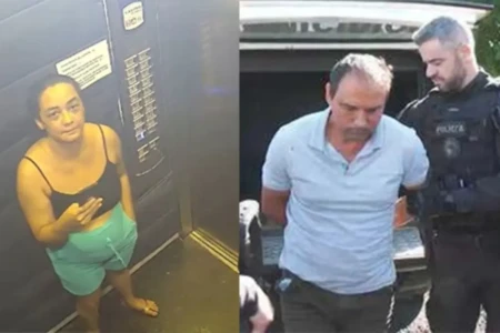 Vítima Daiane Alves e o Cléber Rosa Oliveira - (Foto: reprodução)