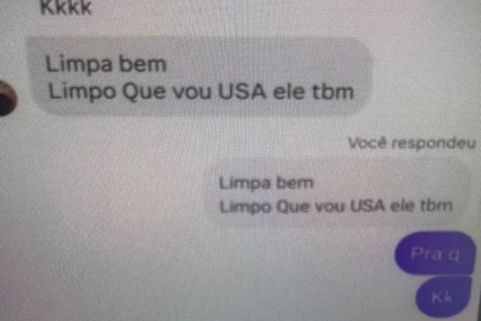 Conversa entre o investigado e o adolescente - (Foto: divulgação/PCGO)