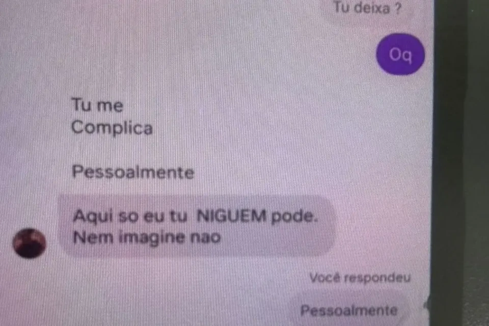 Conversa entre o investigado e o adolescente - (Foto: divulgação/PCGO)