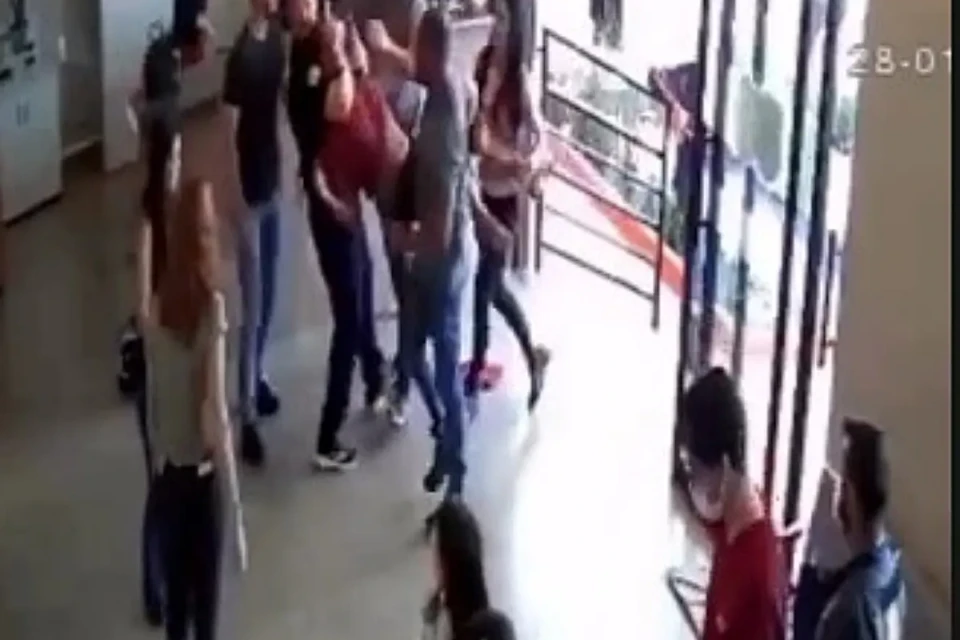 Imagens da câmera de segurança