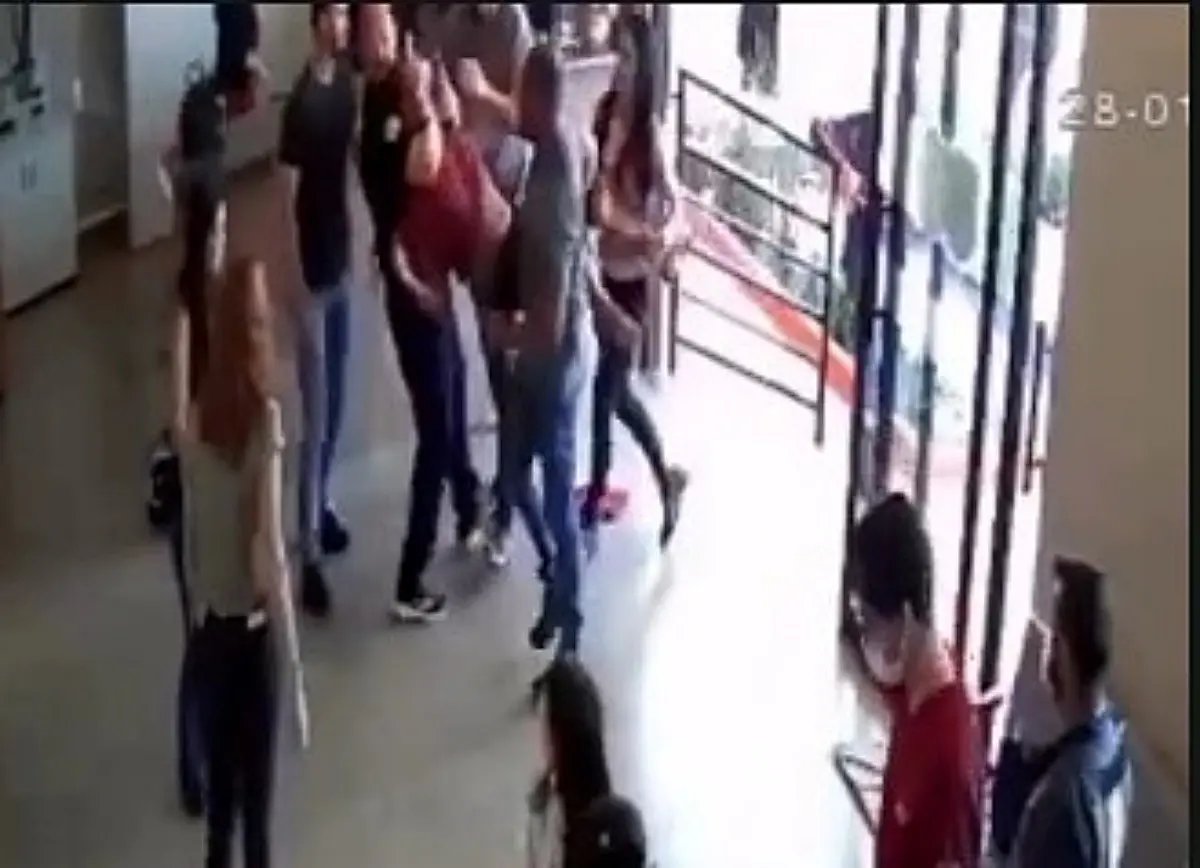 Imagens da câmera de segurança