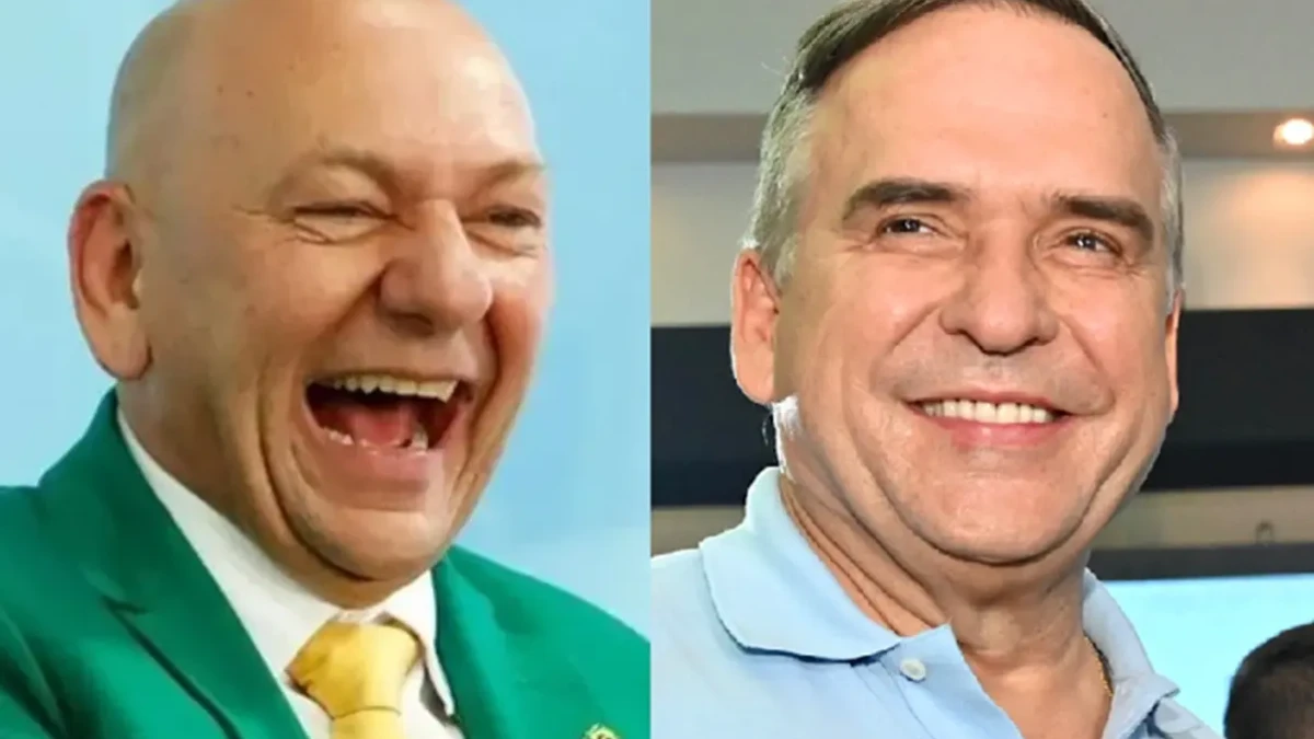 Luciano Hang e Sandro Mabel pintam viaduto em frente à Havan, em Goiânia fotos Atividade ocorreu após a chegada do empresário à cidade