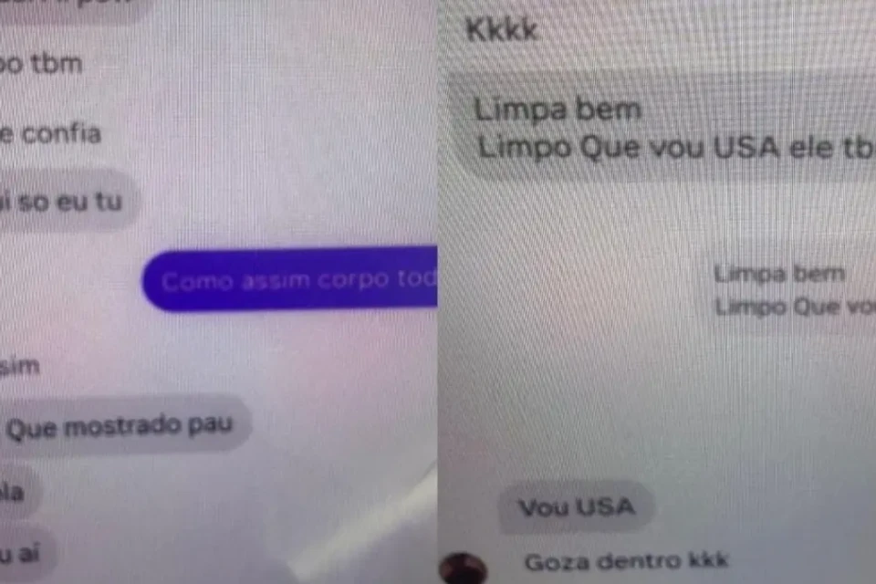 Mensagens trocadas entre o falso agente e o adolescente - (Foto: divulgação/PCGO)