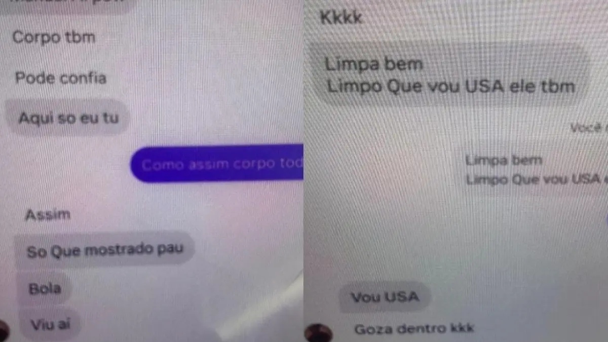 Mensagens trocadas entre o falso agente e o adolescente - (Foto: divulgação/PCGO)