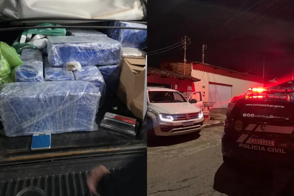 Imagem da apreensão e operação