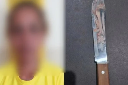 Mulher foi presa em posse da arma utilizada no crime - (Foto: reprodução/PM)