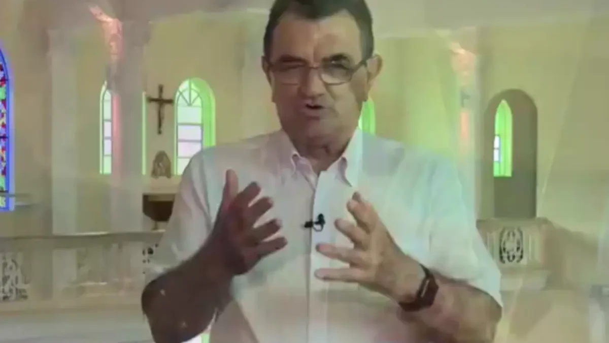 Padre critica caminhada de Nikolas e diz que cristãos não podem defender armas (Foto: Reprodução)