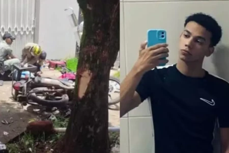 Imagem mostra jovem que sofreu acidente em Goianésia
