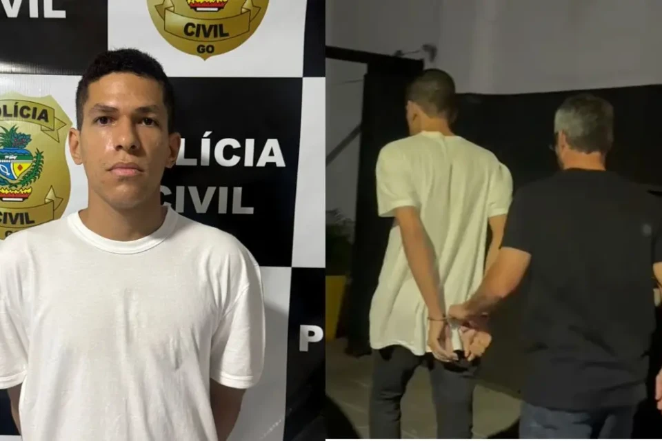 Imagens mostram momento da prisão do suspeito de estuprar menina de cinco anos em Anápolis