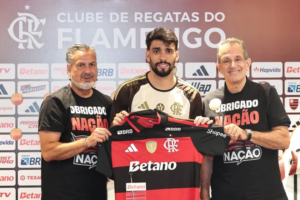 Lucas Paquetá em apresentação no Flamengo