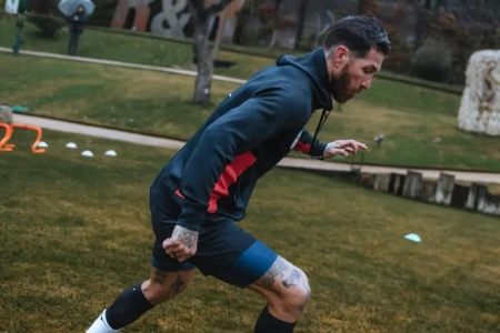 Sergio Ramos em treino
