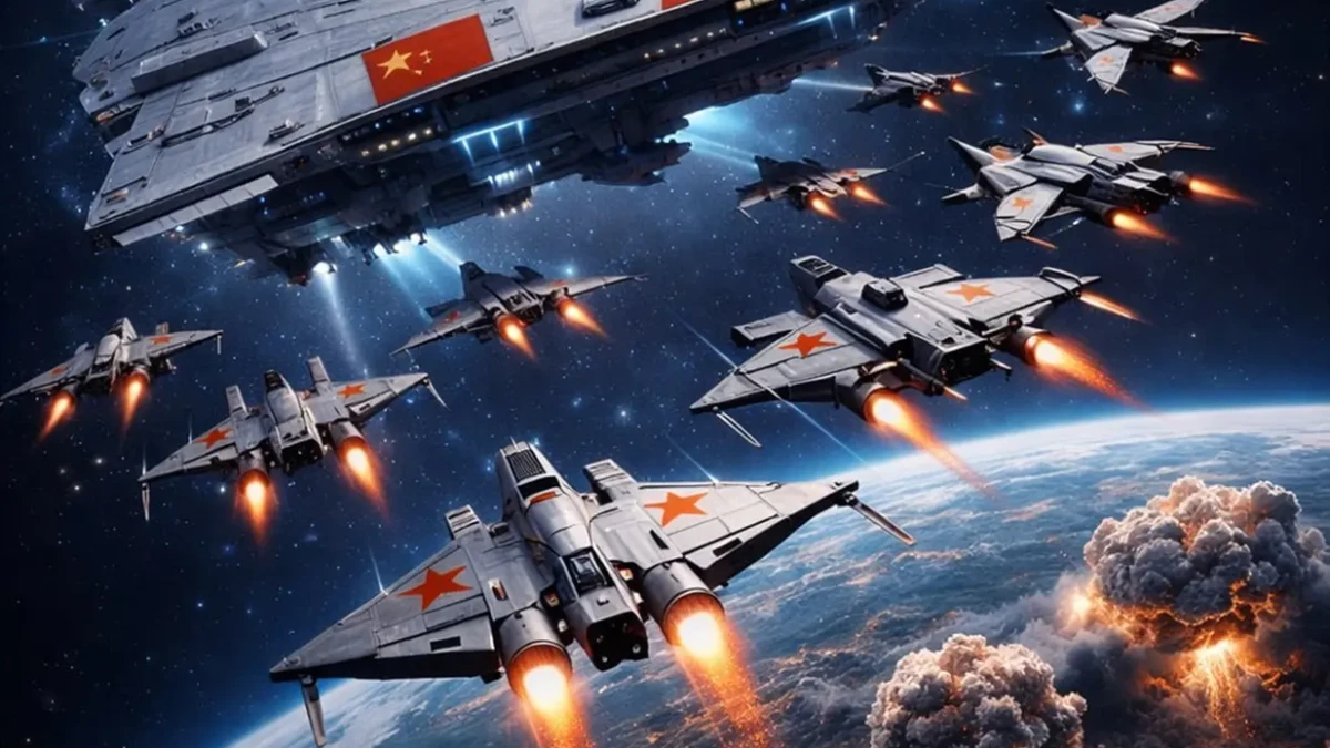 China revela projeto de máquina de guerra ao estilo Star Wars Luanniao Porta-aviões espacial capaz de desviar de sistemas de defesa aérea